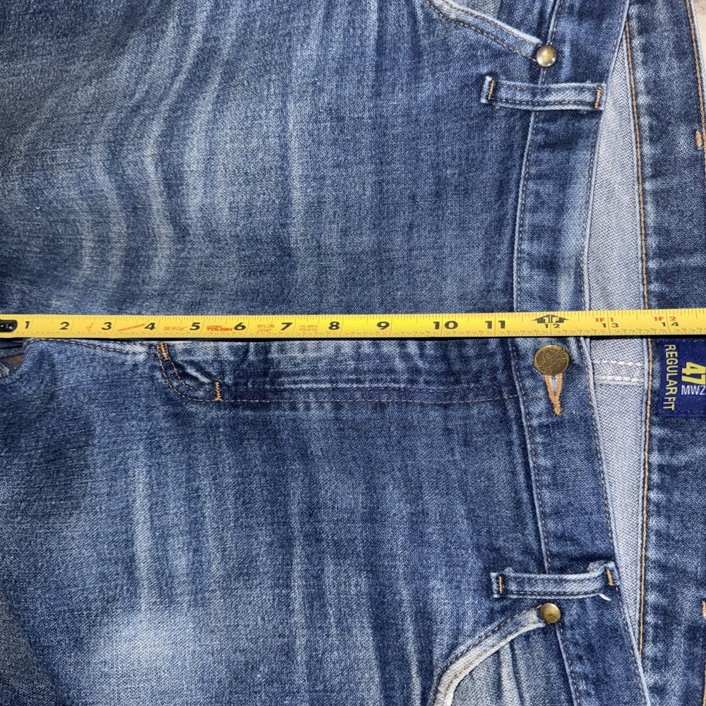 Wrangler Jeans Men's 40X36 Blue Denim Cowboy Cut Rodeo Distressed 47MWZPW - Picture 11 of 13
